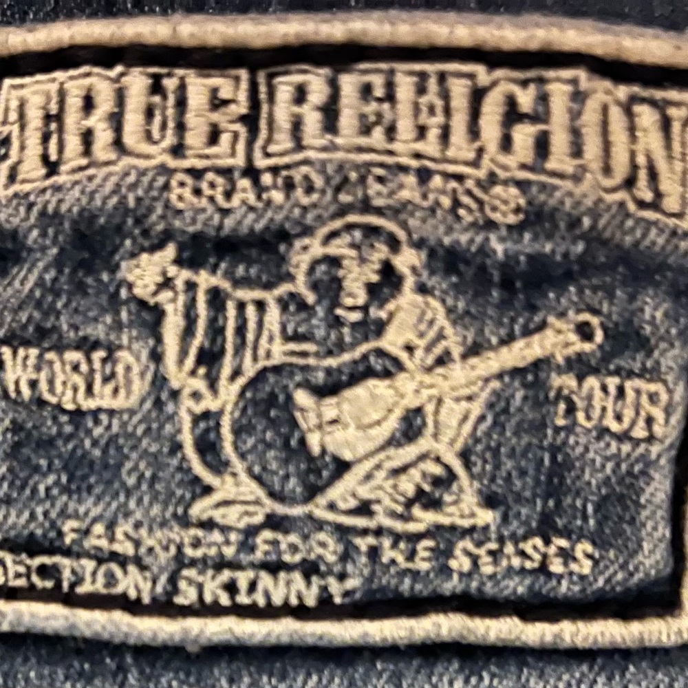 True Religion Navy Denim Skinny Jeans